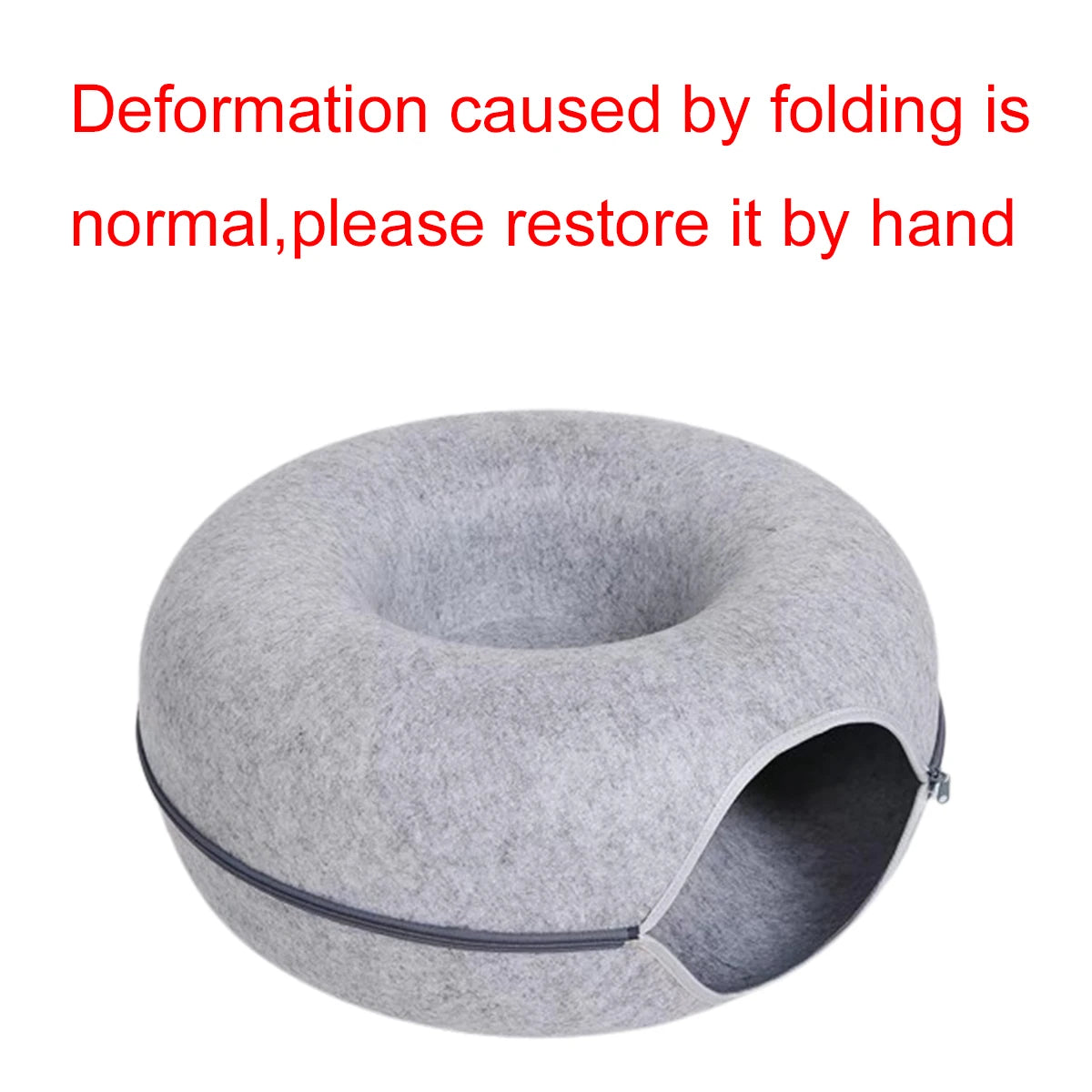 Felt Donut Bed With Breather Hole