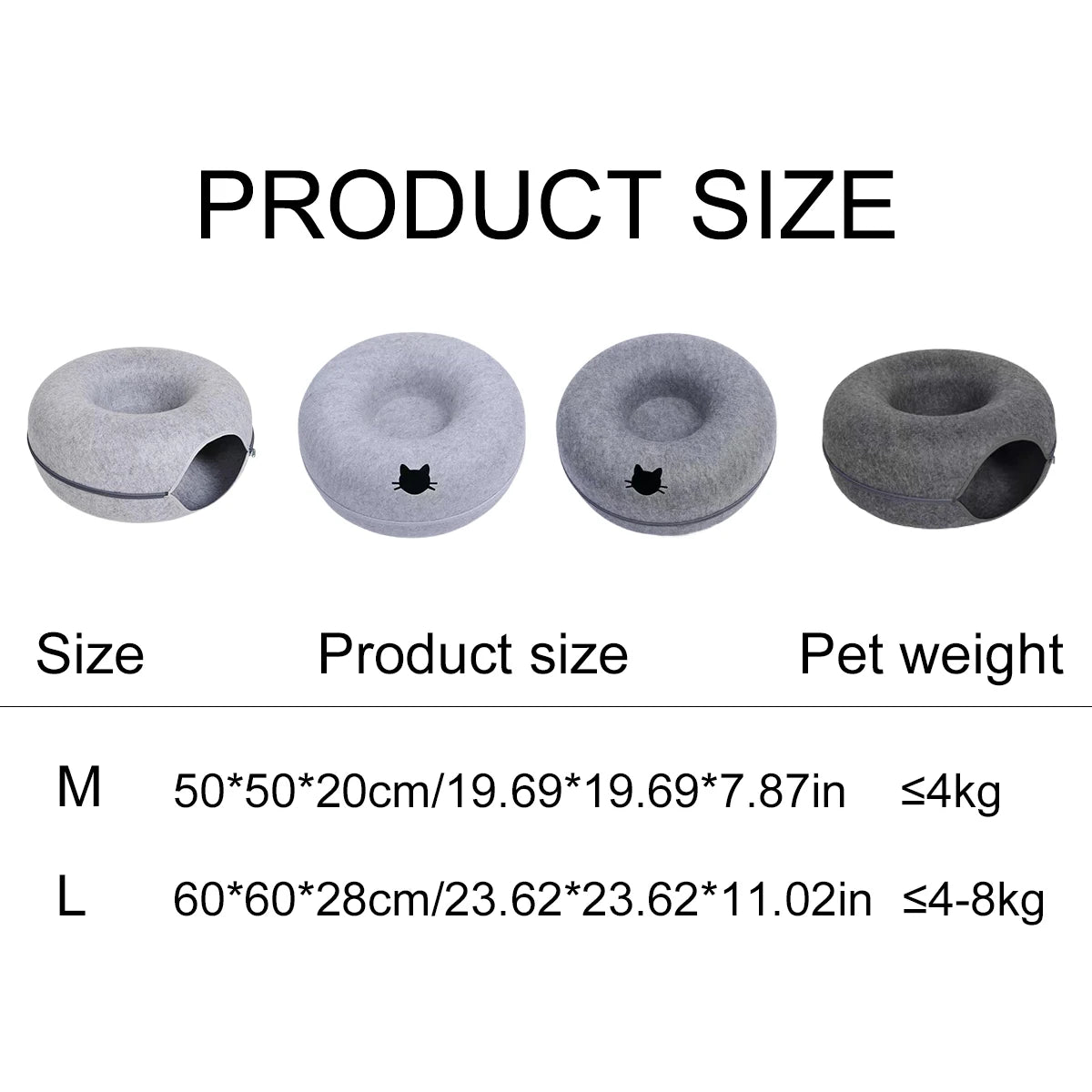 Felt Donut Bed With Breather Hole