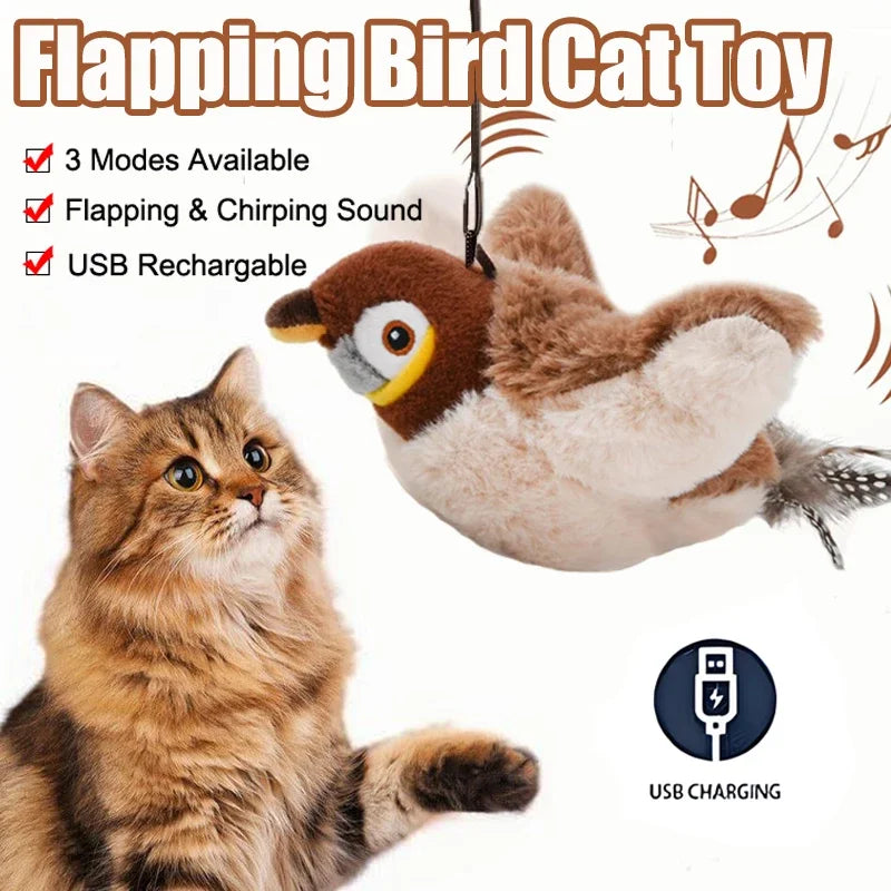 Flapping Bird with Catnip Interactive Cat Toy