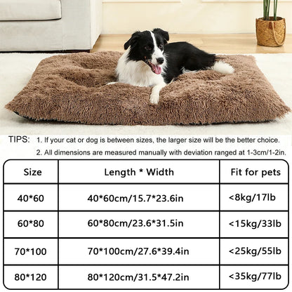 Soft Long Plush Soft Dog Beds