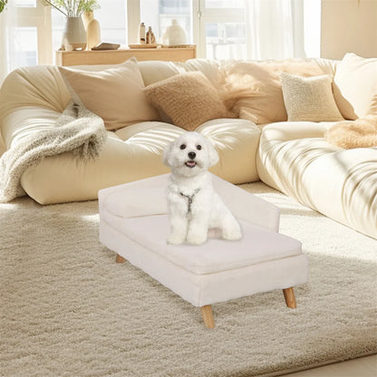 Soft Warm Nesting Couch with Wooden Legs