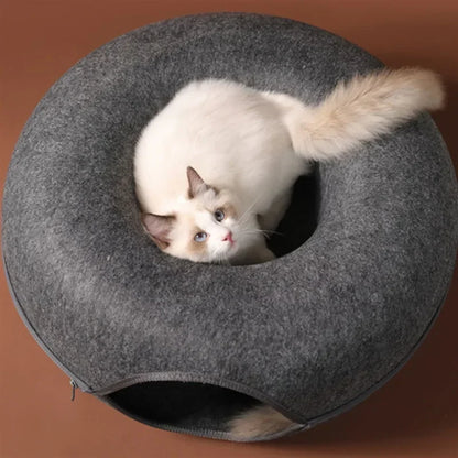 Felt Donut Bed With Breather Hole