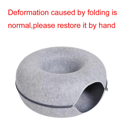 Felt Donut Bed With Breather Hole