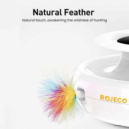 2 in 1 Automatic Feather Fun Ball Toy Set