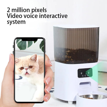 Double Bowls Smart Automatic Cat Feeder With Camera