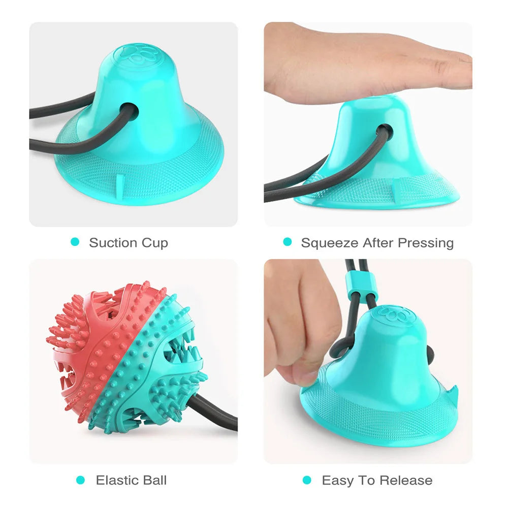 Silicon Suction Cup Tug Interactive Toy