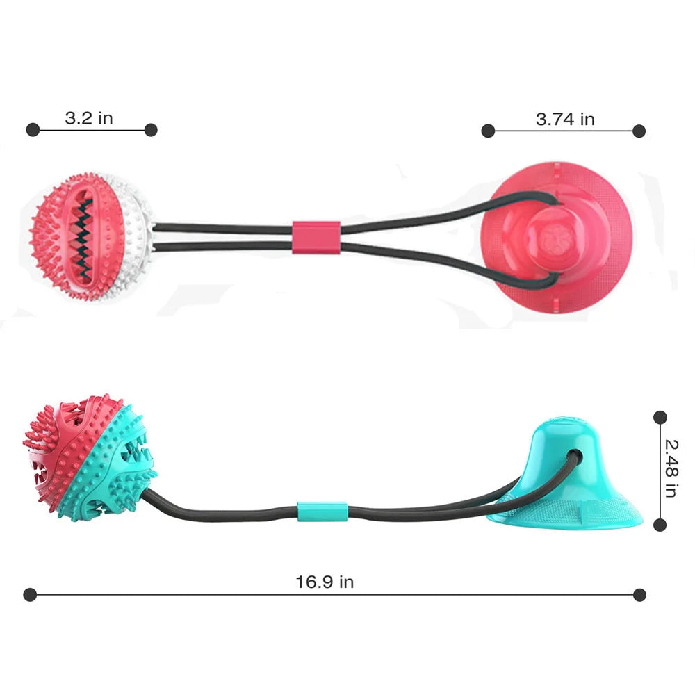 Silicon Suction Cup Tug Interactive Toy