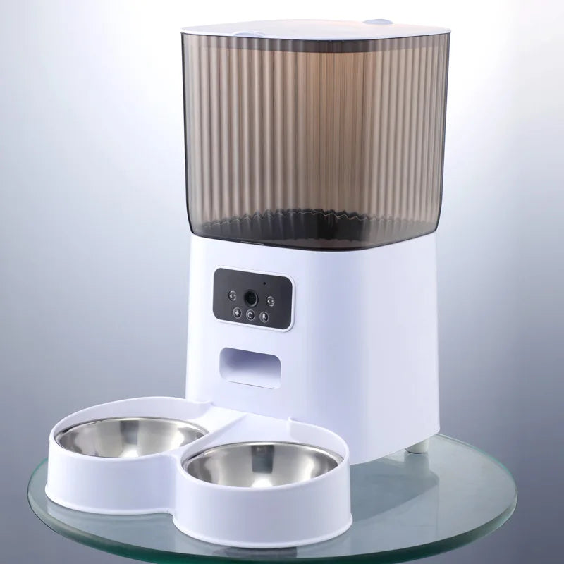 Double Bowls Smart Automatic Cat Feeder With Camera