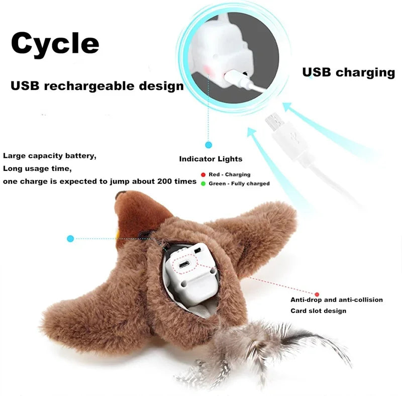 Flapping Bird with Catnip Interactive Cat Toy
