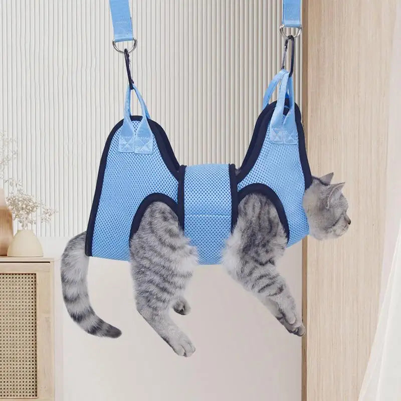 Pet Grooming Hammock With Security Strap