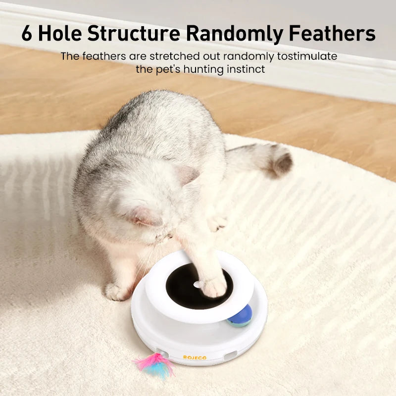 2 in 1 Automatic Feather Fun Ball Toy Set